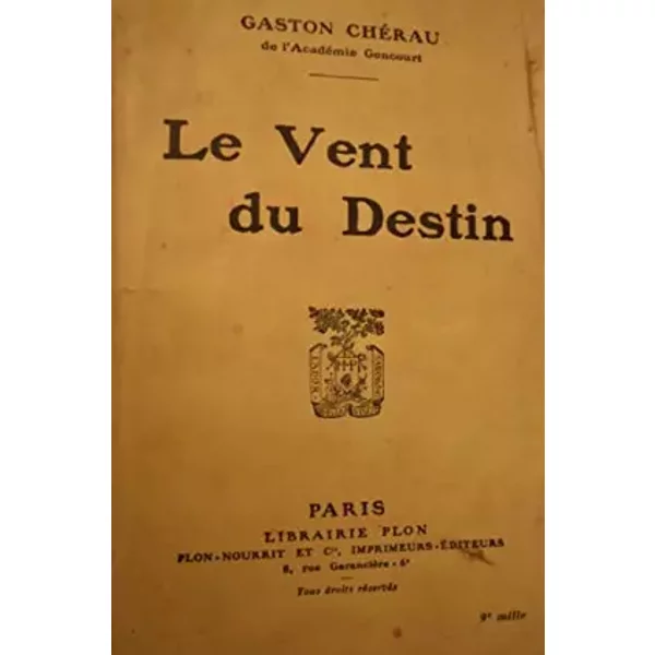 Le Vent Du Destin - Cherau Gaston.-image