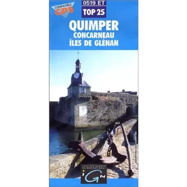 Carte de randonnée : Quimper, concarneau, glénan 0519 ET
