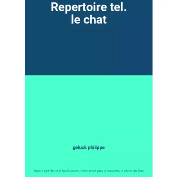 Repertoire Tel. Le Chat - Geluck Philippe-image