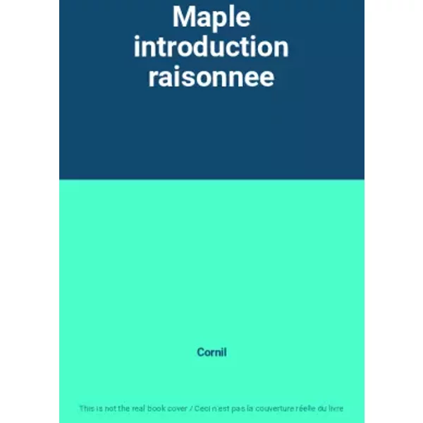 Maple Introduction Raisonnee - Cornil-image