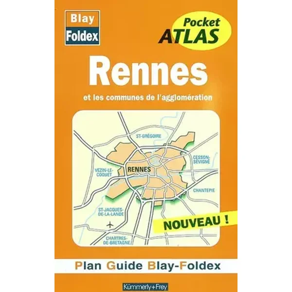 Plan de ville : Rennes, agglomération (avec un index) - Plans Blay Foldex