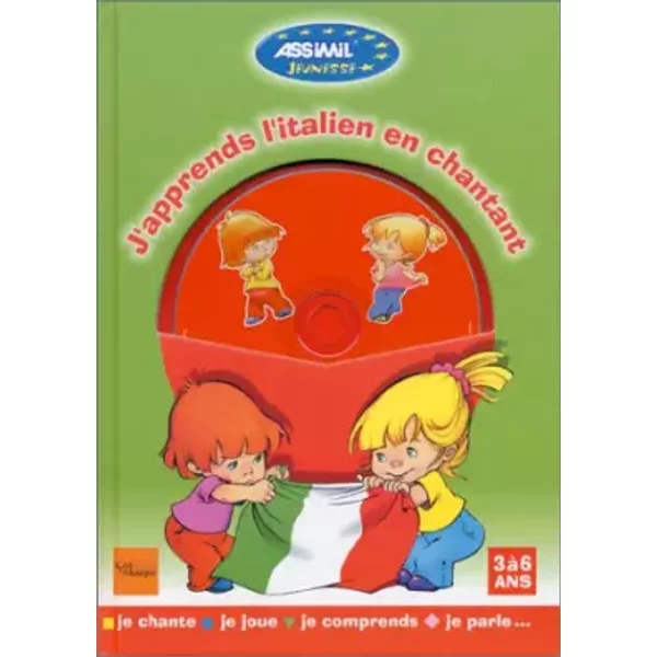 J'apprends l'italien en chantant (1 livre + 1 CD audio) - Assimil - Collection Jeunesse