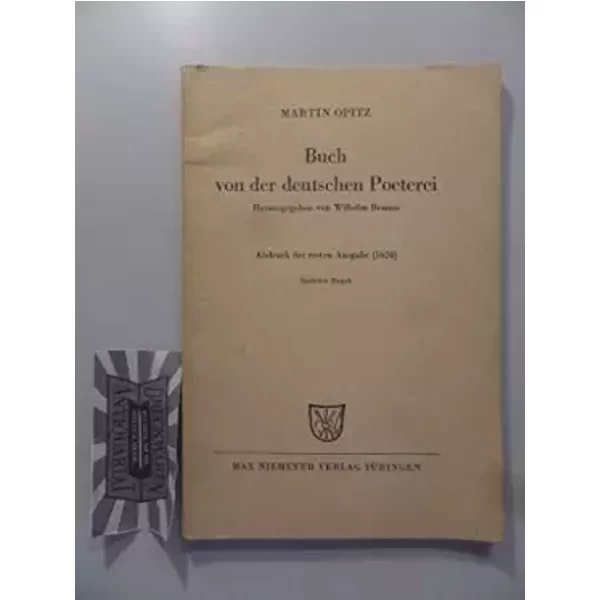Buch Von Der Deutschen Poeterei - Unknown Author-image