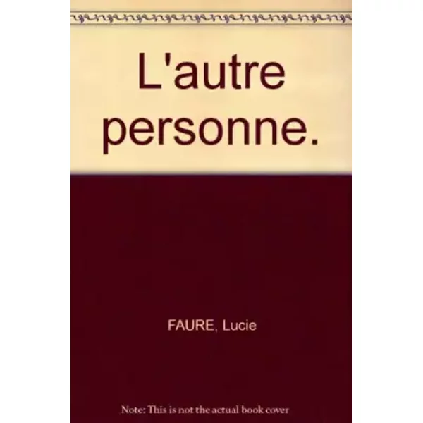 L'autre Personne - Fauré Lucie-image