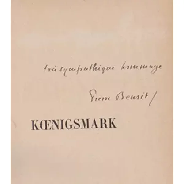 Koenigsmark - P. Benoit-image