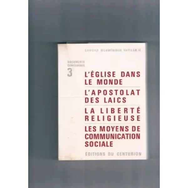 Documents Conciliaires 3 - # Concile Oecumenique Vatican Ii-image