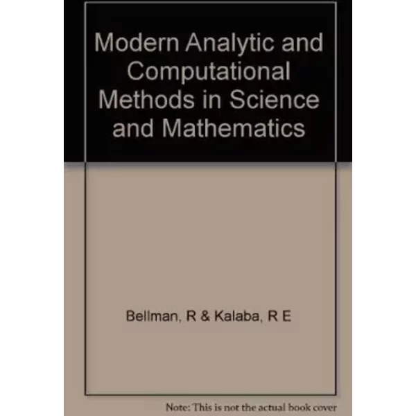 Modern Analytic And Computational Methods In Science And Mathematics - R & Kalaba, R E Bellman-image