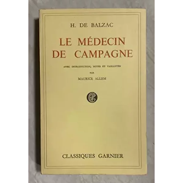 Le Medecin De Campagne - Balzac Honore De-image