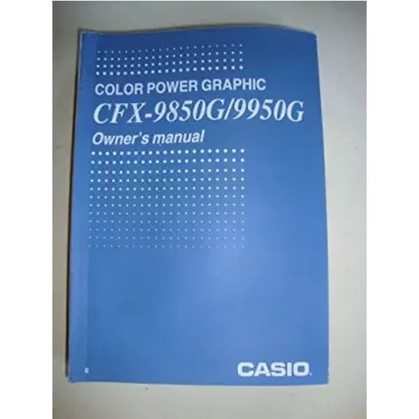 Color Power Graphic CFX-9850G/9950G Owner's Manual - casio