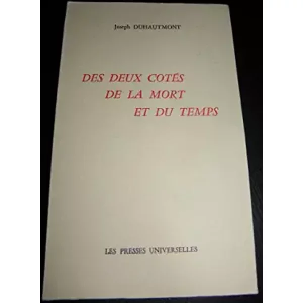 Des Deux CôTéS De La Mort Et Du Temps - Duhautmont Joseph-image
