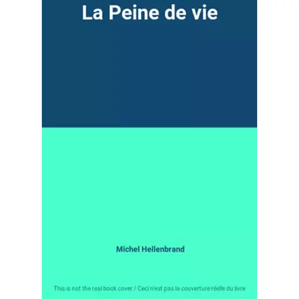 La Peine de vie - Michel Hellenbrand