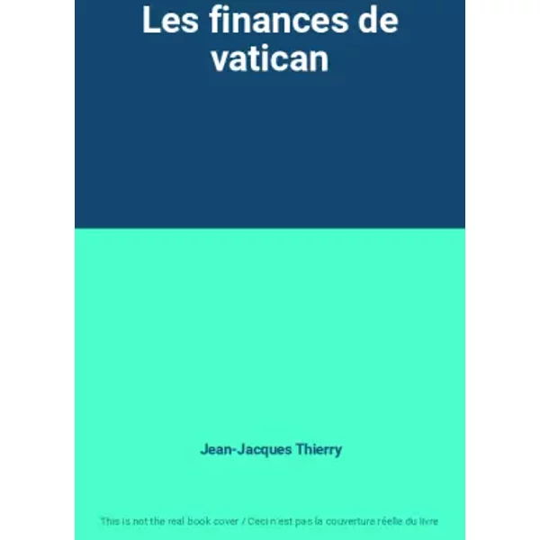 Les Finances De Vatican - Jean-Jacques Thierry-image