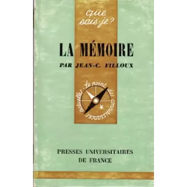 La MéMoire : Par Jean-C. Filloux,... 9E éDition Mise à Jour - Jean-Claude Filloux-image