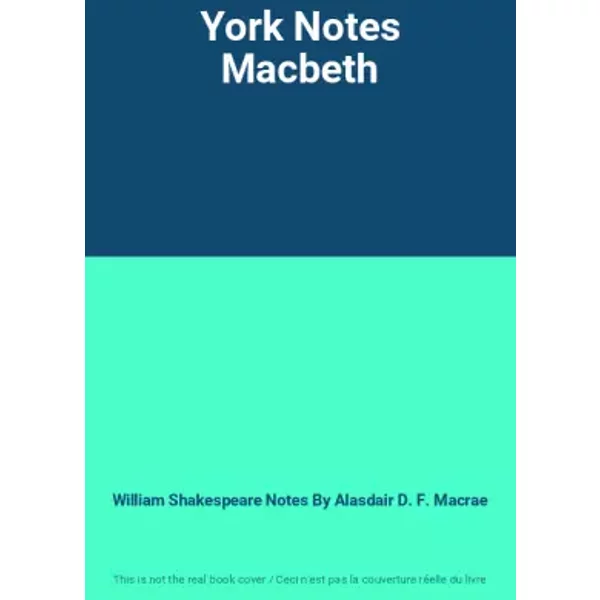 York Notes Macbeth - William Shakespeare Notes By Alasdair D. F. Macrae-image