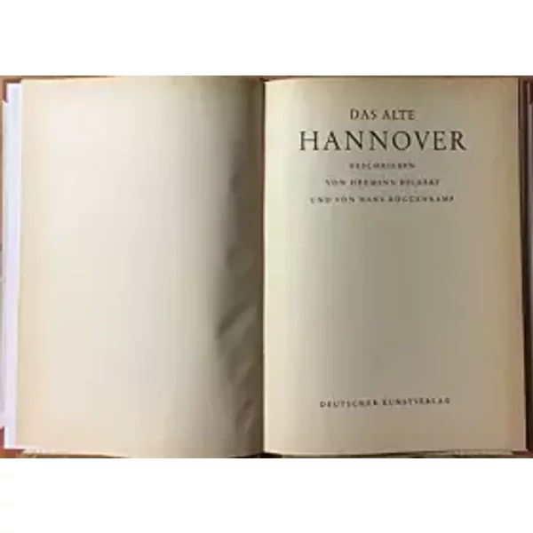 Das Alte Hannover. - Deckert Hermann Und H Roggenkamp-image