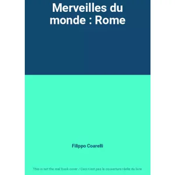 Merveilles Du Monde : Rome - Filippo Coarelli-image