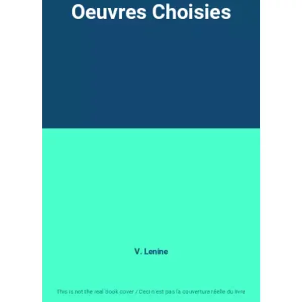 Oeuvres Choisies - V. Lenine-image