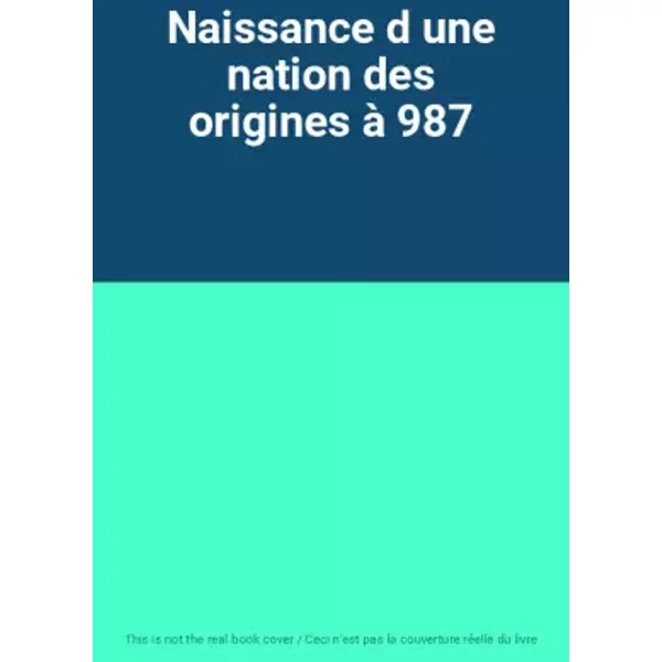 Naissance d une nation des origines à 987