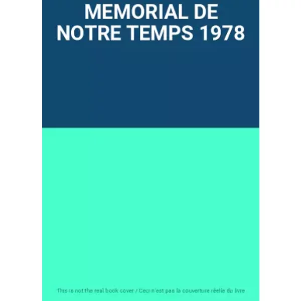 Memorial De Notre Temps 1978-image