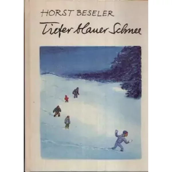 Tiefer blauer Schnee