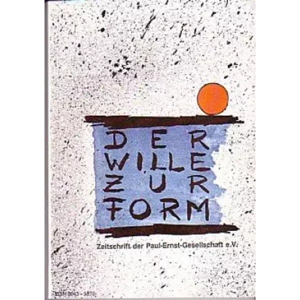 Der Wille Zur Form. - Louis F. (Hrsg.) Helbig-image