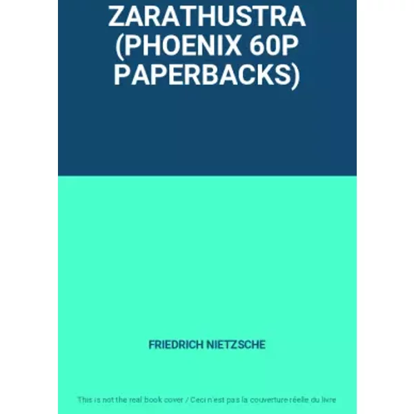 Zarathustra (Phoenix 60P Paperbacks) - Friedrich Nietzsche-image