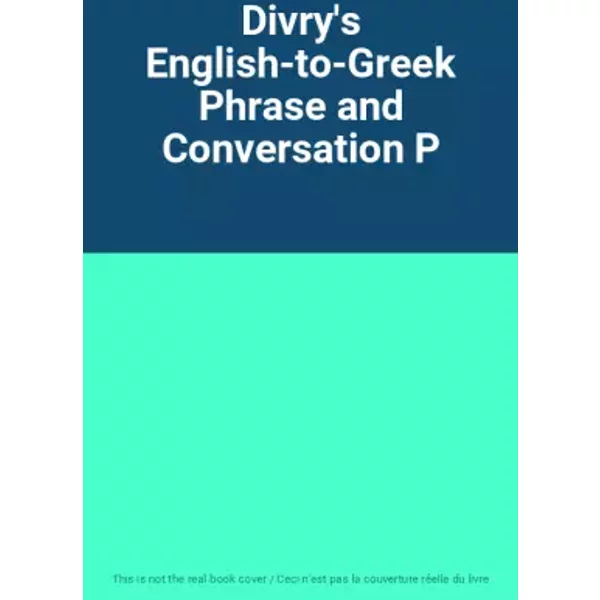 Divry's English-To-Greek Phrase And Conversation P-image
