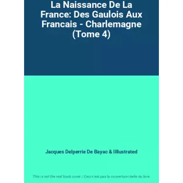La Naissance De La France: Des Gaulois Aux Francais - Charlemagne (Tome 4) - Jacques Delperrie De Bayac Et Illlustrated-image
