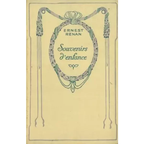 Souvenirs d'enfance et de jeunesse. - Renan Ernest, Ritratto dell'Autore in b/n in antiporta