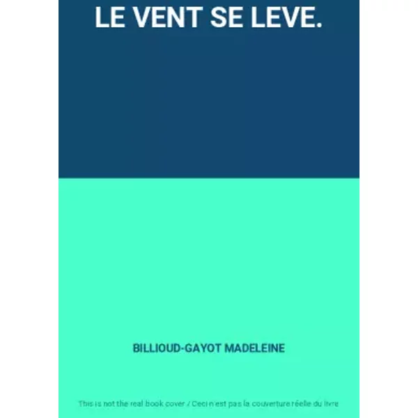 Le Vent Se Leve. - BILLIOUD-GAYOT Madeleine-image