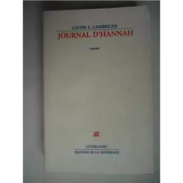 Journal D'hannah - Lambrichs Louise L.-image