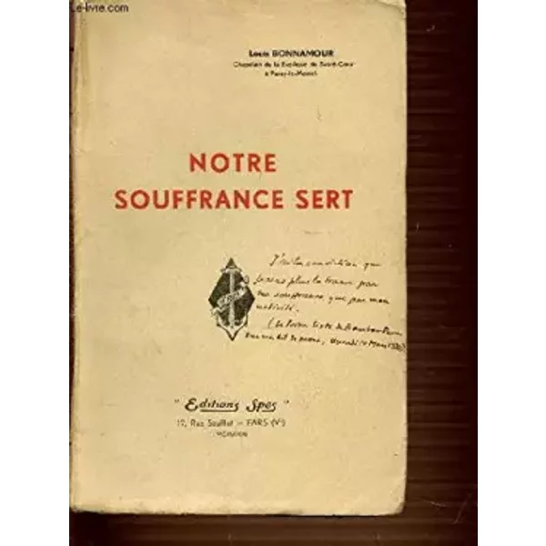 Notre Souffrance Sert. - Bonnamour Louis-image