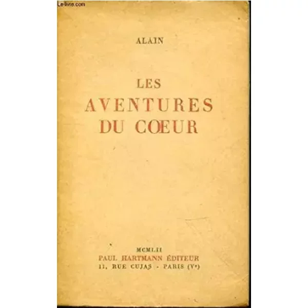 LES Aventures DU Coeur. - Alain-image