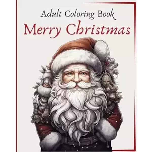 Merry Christmas - Adult Coloring Book: 40 Designs for Stress Relieving & Relaxation - Wonderful Press
