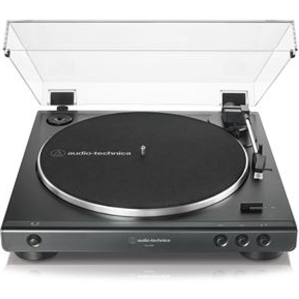 Platine vinyle Audio-Technica AT-LP60XBK, platine vinyle stéréo à entraînement par courroie, entièrement automatique Noir
