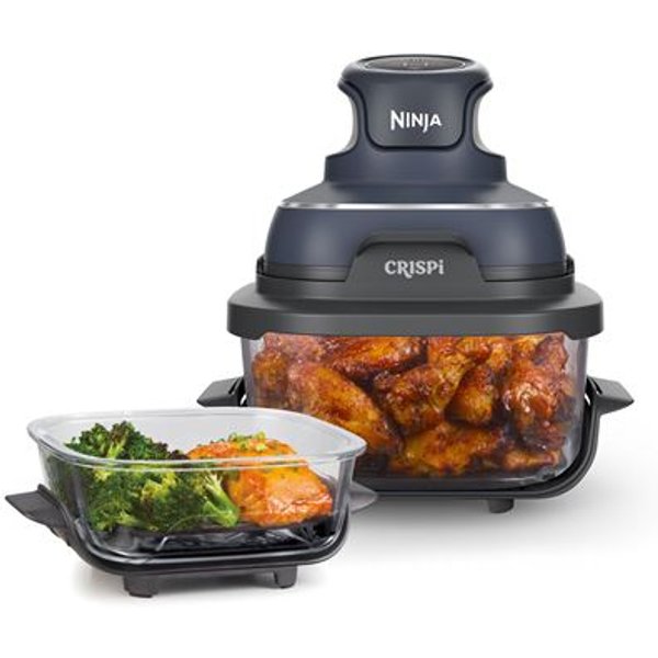Crispi Airfryer en verre FN101EUGY Bleu Gris