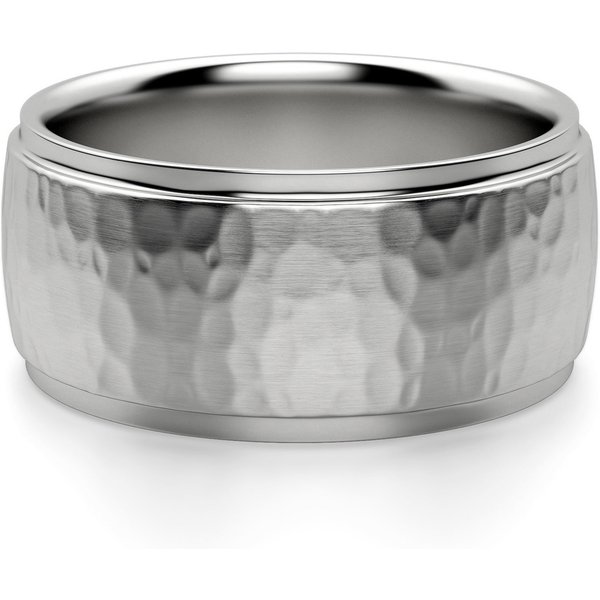 Alianza de Boda Acabado Martillado Alexander Cobalt Hammer Finish Platino 950