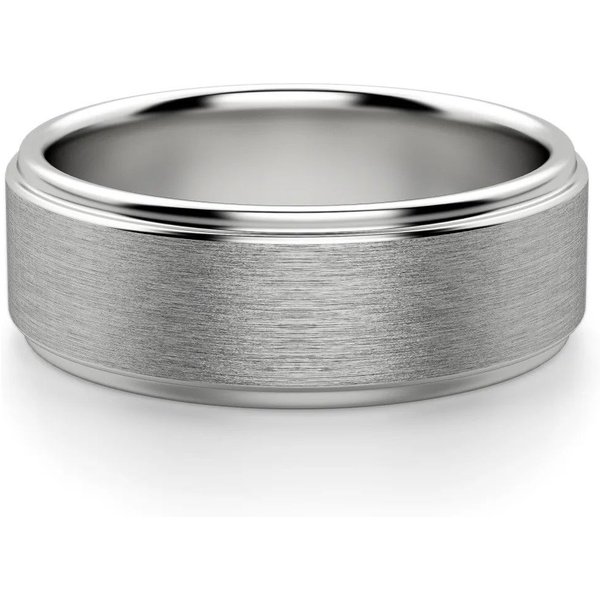 Alianza de Boda Gris Cepillada Platino 950