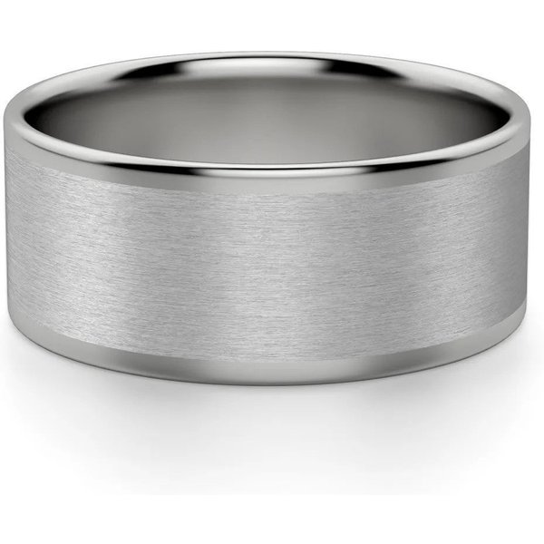 Alianza de Boda Gris Satinado Audaz Platino 950