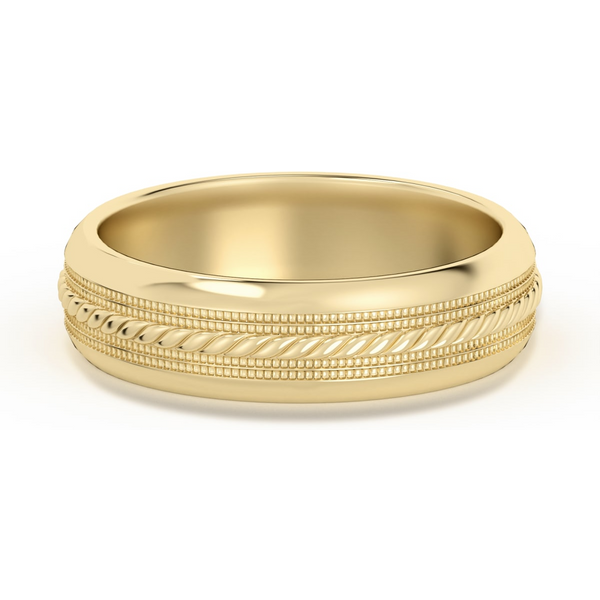 Alianza de Boda Single Rope 5 MM Oro Amarillo 585 (14K)