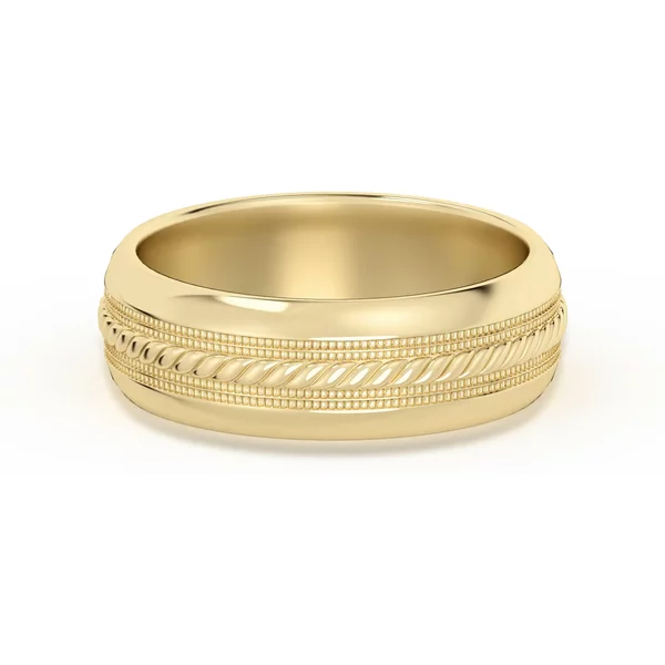Alianza de Boda Single Rope 6 MM Oro Amarillo 585 (14K)