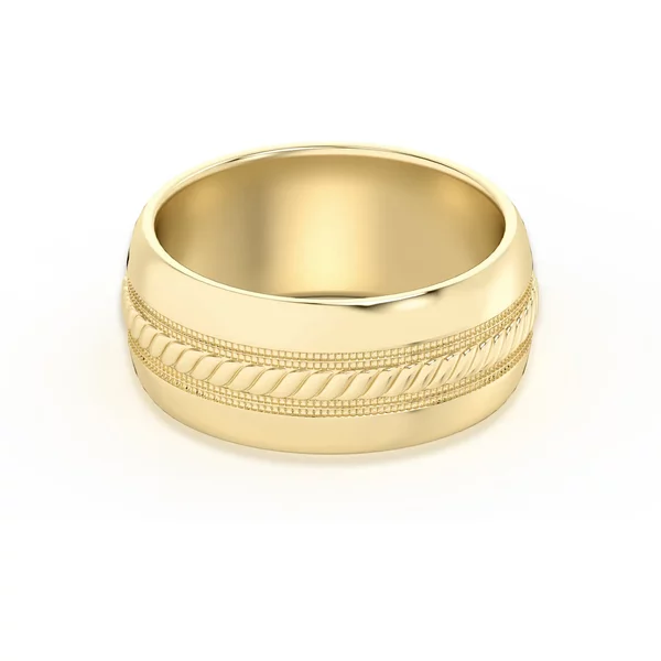 Alianza de Boda Single Rope 8 MM Oro Amarillo 585 (14K)