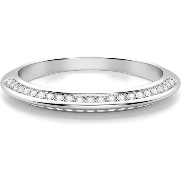 Alianza de Boda Irene Diamante de Laboratorio Platino 950