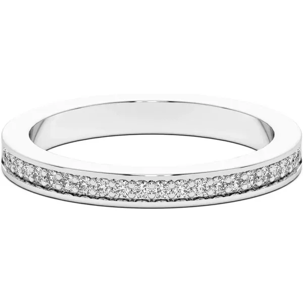 Alianza de Boda Miami Diamante de Laboratorio Oro Blanco 585 (14K)