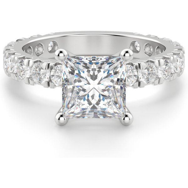 Anillo de Compromiso Corte Princesa 3.00 ct Gwyneth Diamante de Laboratorio Oro Blanco 585 (14K)