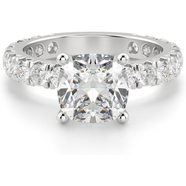Anillo de Compromiso Corte Cojín 2.50 ct Gwyneth Diamante de Laboratorio Oro Blanco 585 (14K)