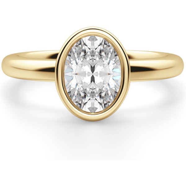 Anillo de Compromiso Corte Ovalado 0.75 ct Marseille Diamante de Laboratorio Oro Amarillo 585 (14K)
