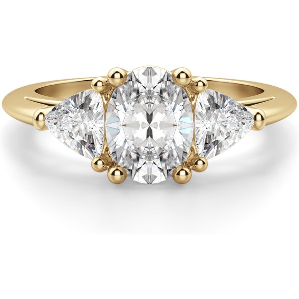 Anillo de Compromiso Corte Ovalado 1.00 ct Timeless Diamante de Laboratorio Oro Amarillo 585 (14K)