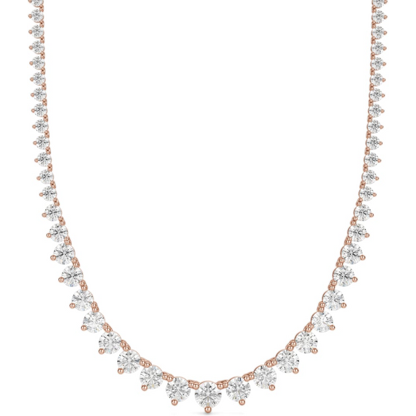 Collar Marilyn Diamante de Laboratorio Oro Rosa 585 (14K)