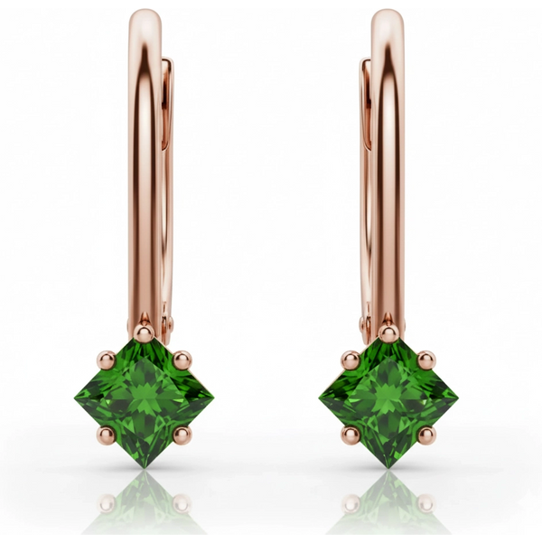 Pendientes Odette con Turmalina 3.00 ct Oro Rosa 417